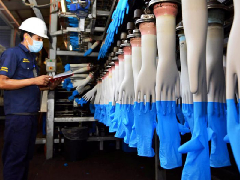Glove production